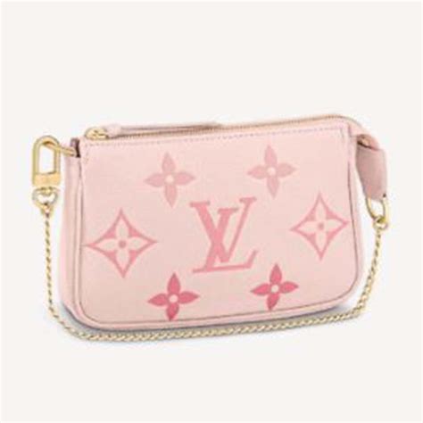 lv mini pochette pink|lv mini pochette price.